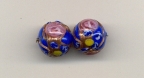 Vintage Blue 14 MM Fiorato Beads